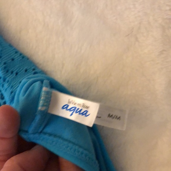 EUC La Vie En Rose Aqua one piece Medium - Picture 3 of 5